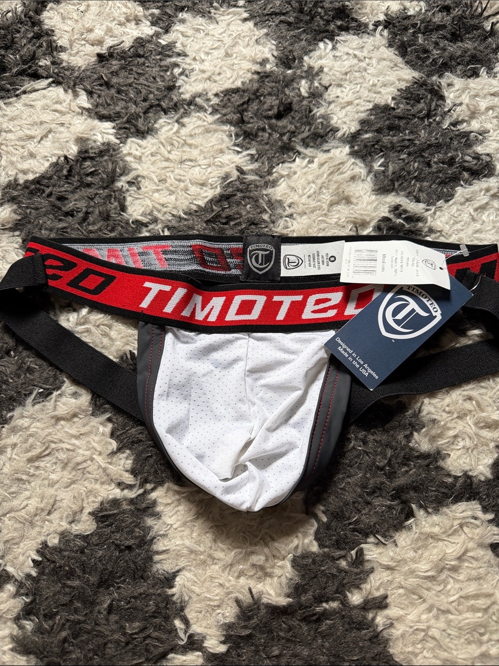 Timoteo AeroFlow Jockstrap White Size Medium New With Tags